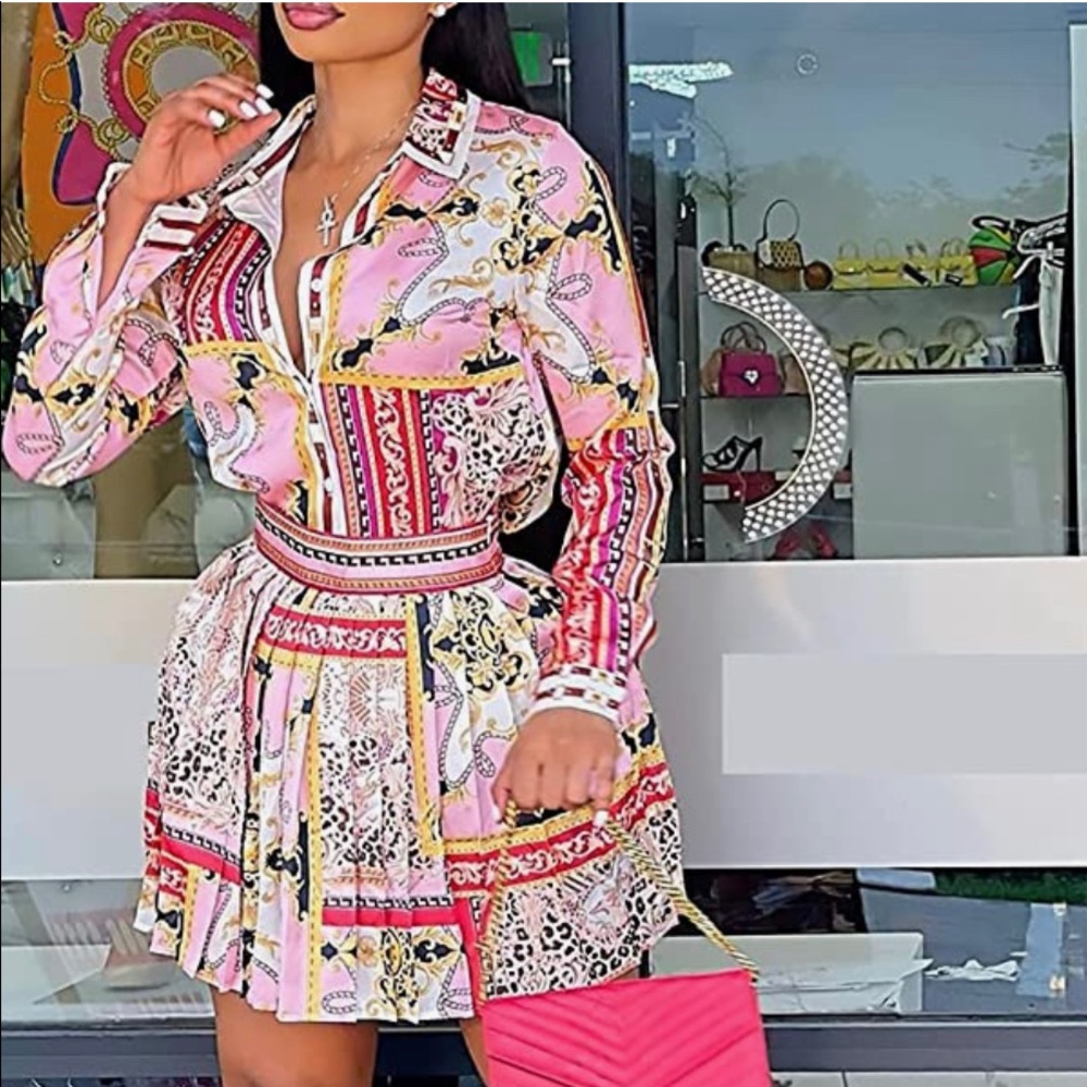 I’m bossy mini skirt set